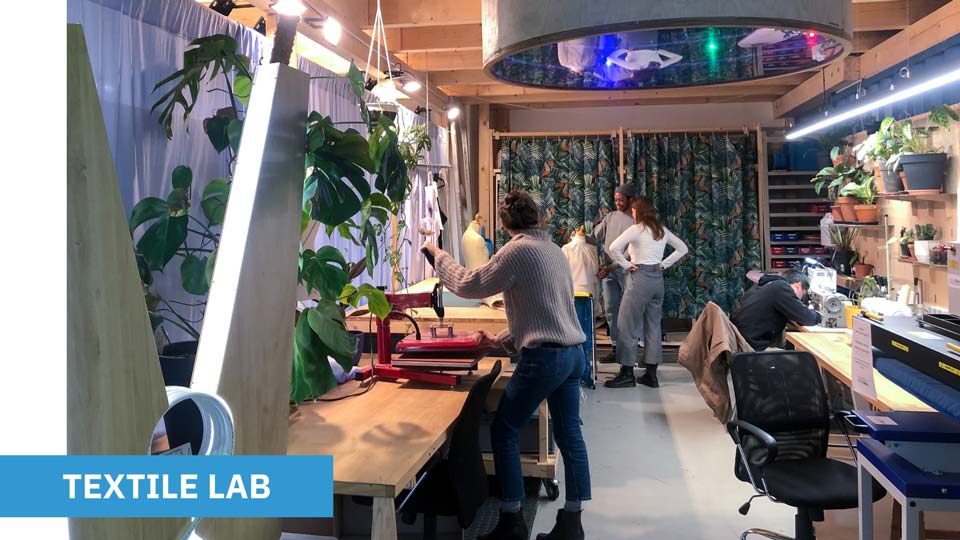 The Textile Lab of Motionlab.Berlin, a Makerspace and Coworking Space Berlin