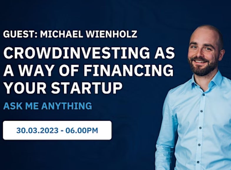 Join our event on the topic of "crowdinvesting as a way of financing for startups" on the 30th of March.