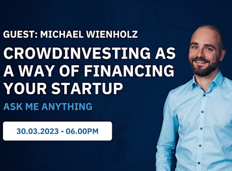 Join our event on the topic of "crowdinvesting as a way of financing for startups" on the