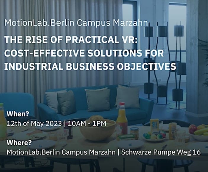 Join the community breakfast on the topic of vr solutions for industrial business objectives.
