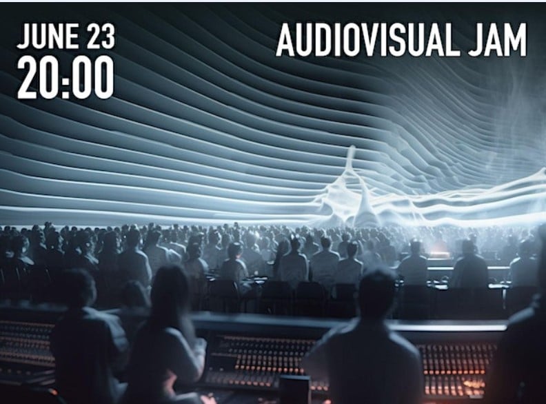 Join our audiovisual Jam on the 23th of June together with great musicans and visual art.