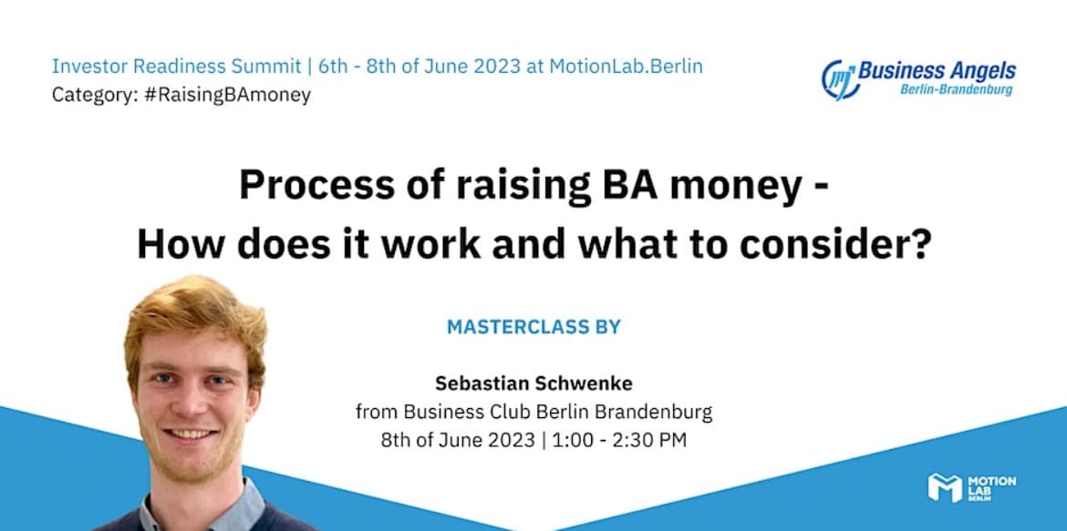 Join the masterclass on how to raise money from business angel by