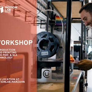 Learn how to use 3d print FDM & SLA technologies through our introduction workshops at our startup campus Marzahn.