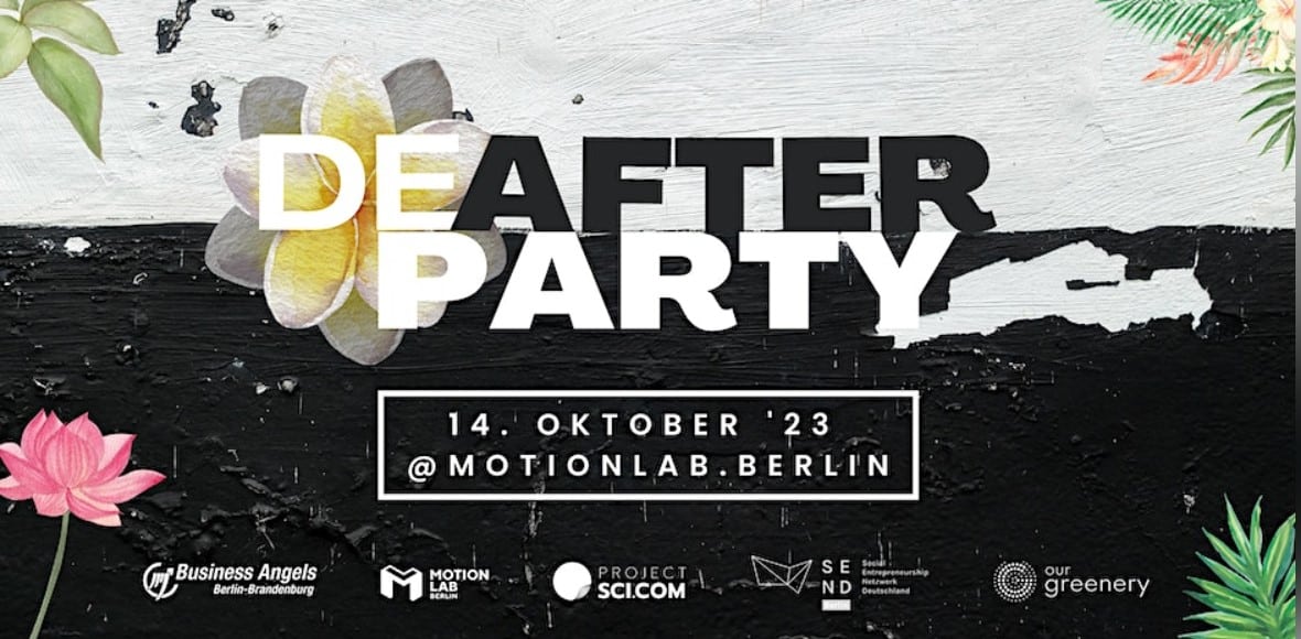 Join the deAfterParty at MotionLab.Berlin and party with us, our amazing community, innovators, startups and investors the whole night long!