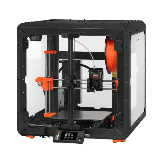In our 3d printing workshop you can find the Prusa MK4 with Enclosure to print even more different materials.