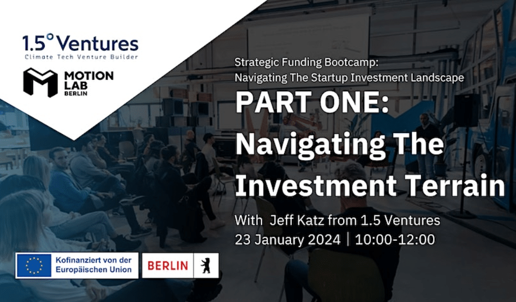 Join this masterclass on the topic of different stages of investment for startups at our Strategic Funding Bootcamp 2024 at MotionLab.Berlin.