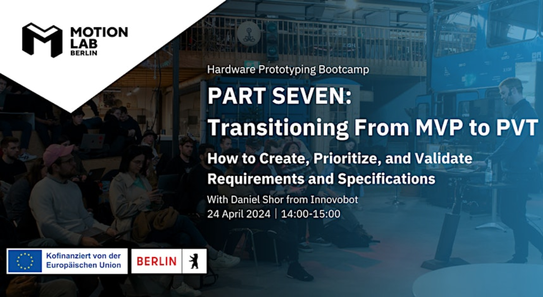 Join the Hardware Prototyping Bootcamp 2024 at MotionLab.Berlin!