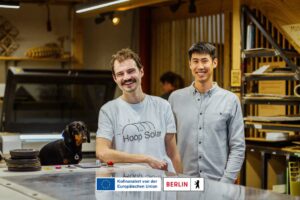 This is Hoop Solar, one of the startups out of batch 3 of our MotionLab.Berlin Startup accelerator program Hardtech Innovation who are working on a energy efficient and smart farming solution for greenhouses.