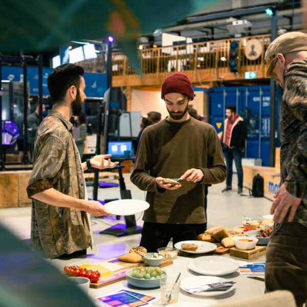 Our community breakfast for our startup member and ecosystem, BreakfastInMotion, draws people together at our event venue Berlin at MotionLab.Berlin.