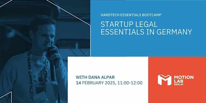 Legal essentials for startups in Germany bootcamp