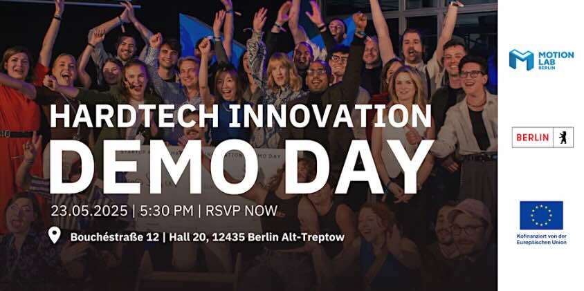 Hardware and Deep Tech startups presenting live prototypes at Berlin’s Hardtech Demo Day 2025
